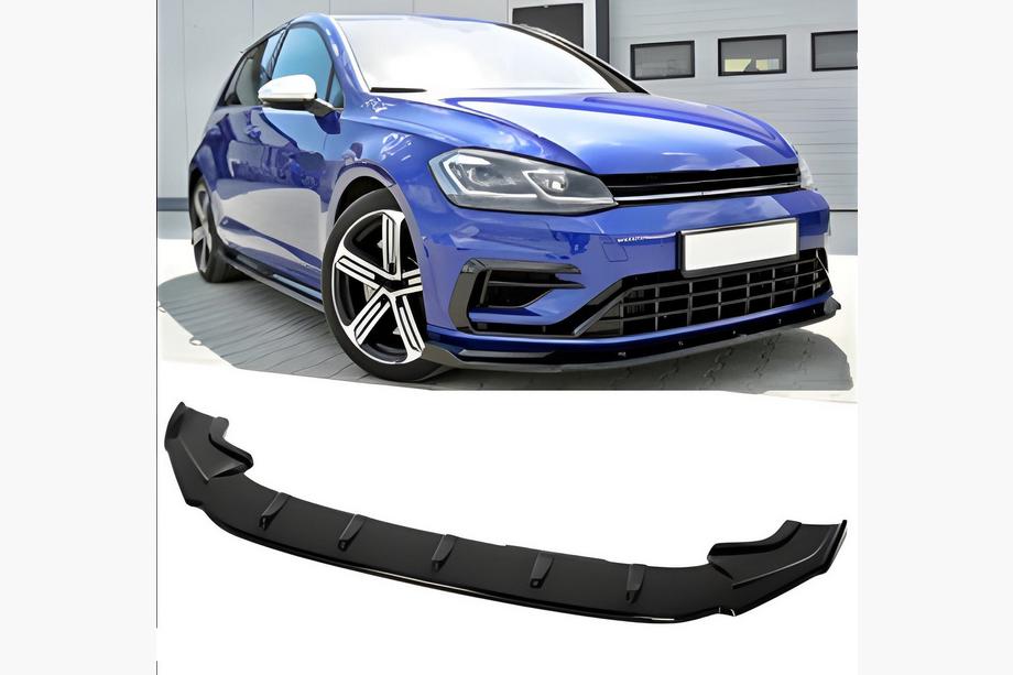 Volkswagen Golf 7/E-Golf 2012–2020 Přední lip nástavec DPT V-4 (pro R / R-Line HB, 2017-2019, černý lesk) Image