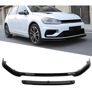 Přední lip spoiler nástavec DPT V-5 (pro R / R-Line HB, 2017-2019, černý lesk) Volkswagen Golf 7/E-Golf 2012–2020