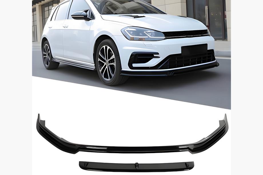 Volkswagen Golf 7/E-Golf 2012–2020 Přední lip spoiler nástavec DPT V-5 (pro R / R-Line HB, 2017-2019, černý lesk) Image