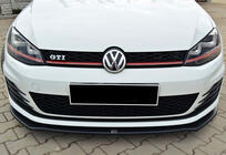 Volkswagen Golf 7/E-Golf 2012–2020 Přední lip nástavec DPT V-2 (pro GTI, 2012-2017, lesklá černá) fotografie 3