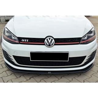 Přední lip nástavec DPT V-2 (pro GTI, 2012-2017, lesklá černá) Volkswagen Golf 7/E-Golf 2012–2020 fotografie 3