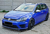 Volkswagen Golf 7/E-Golf 2012–2020 Přední lip spoiler DPT V-2 (pro R / R-Line HB, 2012-2017, černý lesk) fotografie 1