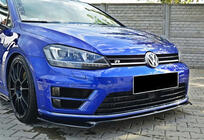 Volkswagen Golf 7/E-Golf 2012–2020 Přední lip spoiler DPT V-2 (pro R / R-Line HB, 2012-2017, černý lesk) fotografie 2