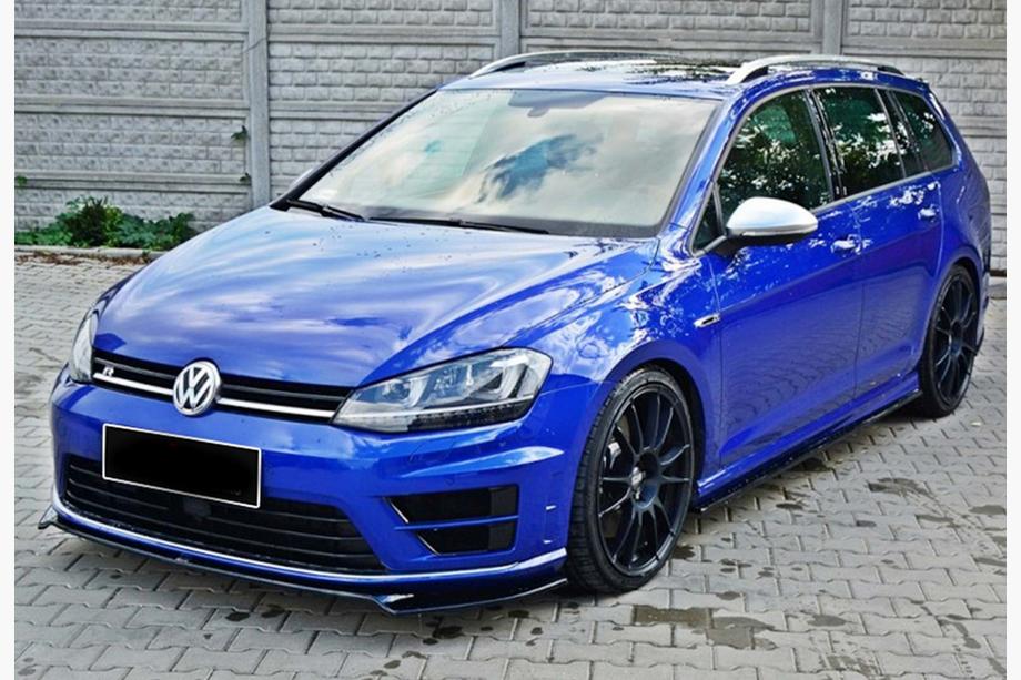Volkswagen Golf 7/E-Golf 2012–2020 Přední lip spoiler DPT V-2 (pro R / R-Line HB, 2012-2017, černý lesk) Image