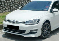 Volkswagen Golf 7/E-Golf 2012–2020 Přední lip spoiler DPT V-5 (pro sériový nárazník, 2012-2017, lesklá černá) fotografie 1