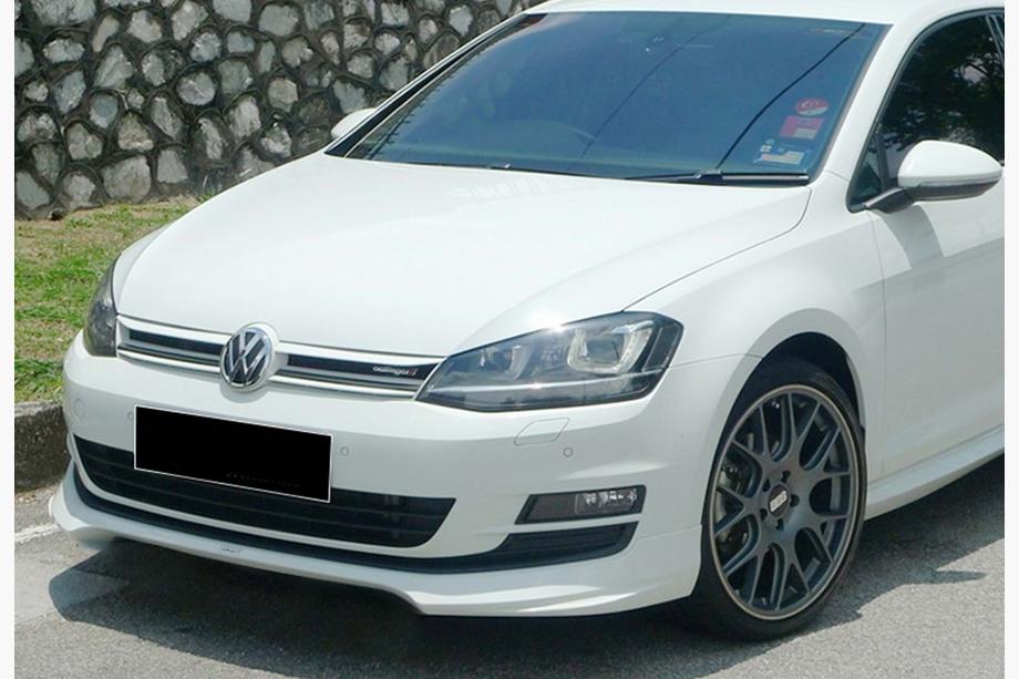 Volkswagen Golf 7/E-Golf 2012–2020 Přední lip spoiler DPT V-5 (pro sériový nárazník, 2012-2017, lesklá černá) Image