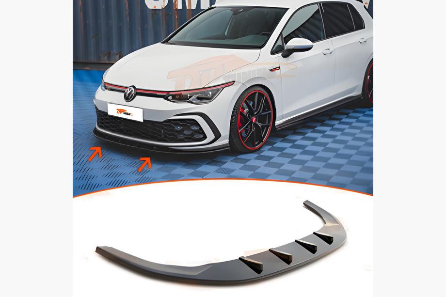 Volkswagen Golf 8 2019– Přední lip spoiler DPT (pro GTI, černý lesk) Image