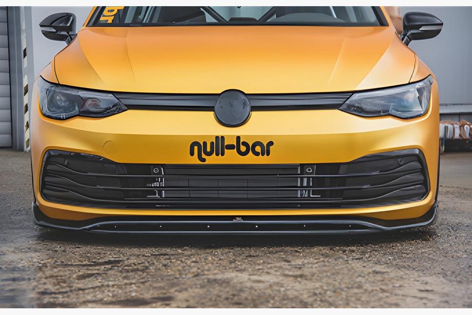 Volkswagen Golf 8 2019– Přední lip spoiler DPT V-2 (lesklá černá) Image