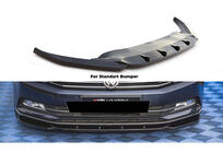 Volkswagen Passat B8 2015–2023 Přední lip spoiler DPT V-1 (2015-2019 EU, lesklá černá) fotografie 1