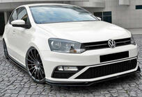 Volkswagen Polo 2010–2017 Přední lip nástavec DPT (pro GTI, 2014-2017, černý lesk) fotografie 2