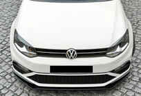 Volkswagen Polo 2010–2017 Přední lip nástavec DPT (pro GTI, 2014-2017, černý lesk) fotografie 4