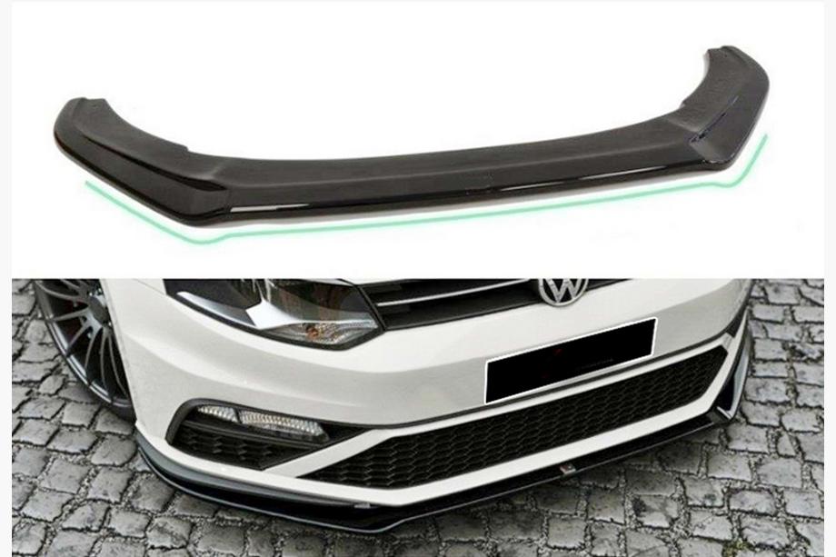 Volkswagen Polo 2010–2017 Přední lip nástavec DPT (pro GTI, 2014-2017, černý lesk) Image