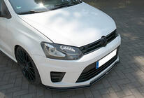 Volkswagen Polo 2010–2017 Přední lip spoiler DPT V-1 (lesklá černá) fotografie 1
