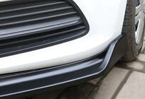 Volkswagen Polo 2010–2017 Přední lip spoiler DPT V-2 (lesklá černá) fotografie 6