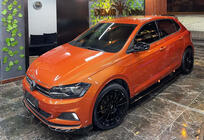 Volkswagen Polo 2017– Přední lip spoiler DPT V-1 (lesklá černá) fotografie 1