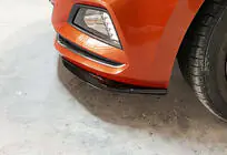 Volkswagen Polo 2017– Přední lip spoiler DPT V-2 (lesklá černá) fotografie 3