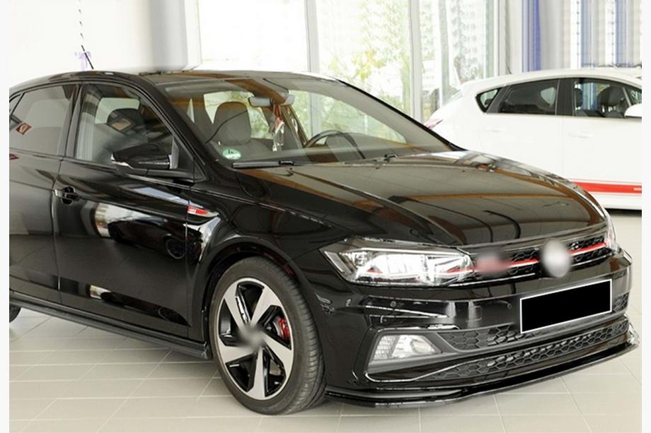 Volkswagen Polo 2017– Přední lip nástavec DPT V-1 (pro GTI, černý lesk) Fotografie 4