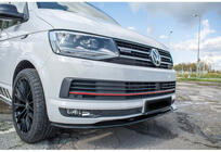 Volkswagen T6 2015–2024 Přední lip spoiler DPT (lesklá černá) fotografie 1