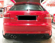 Audi A3 2003–2012 Zadní difuzor DPT (2005-2008, Coupe, černý lesk) fotografie 1