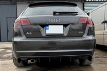 Audi A3 2003–2012 Zadní difuzor DPT (2008-2010, černý lesk) fotografie 6