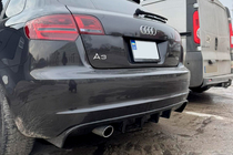 Audi A3 2003–2012 Zadní difuzor DPT (2008-2010, černý lesk) fotografie 2