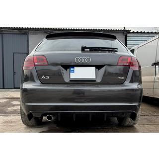 Zadní difuzor DPT (2008-2010, černý lesk) Audi A3 2003–2012 fotografie 1