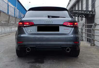 Audi A3 2012–2020 Zadní difuzor DPT (HB, 2017-2020, černý lesk) fotografie 5