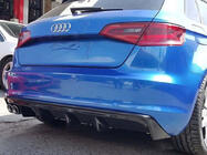 Audi A3 2012–2020 Zadní difuzor DPT V-2 (2012-2016, HB, černý lesk) fotografie 2