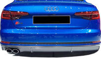 Audi A4 B9 2015–2024 Zadní difuzor DPT (2015-2019, lesklá černá) fotografie 2