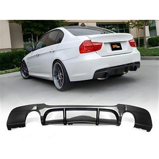 Zadní difuzor DPT V-4 (pro E90 M-Sport, lesklá černá) fotografie 1