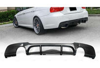 BMW řady 3 E90/E91 2005–2011 Zadní difuzor DPT V-6 (pro E90 M-Sport, černý lesk) fotografie 2
