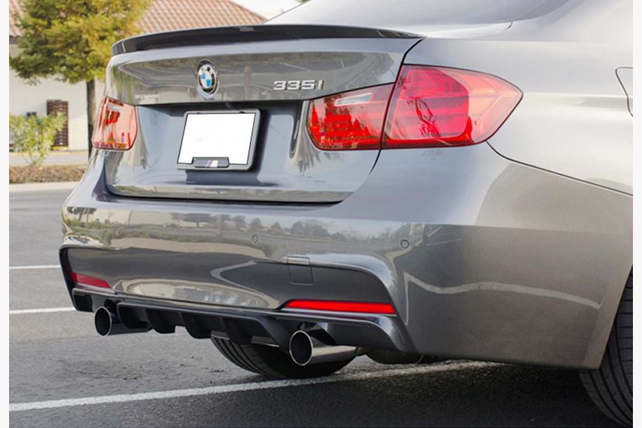 BMW řada 3 F30/F31 2012–2019 Zadní difuzor DPT V-4 (pro M-Performance, černý lesk) Image