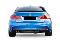 BMW řada 3 F30/F31 2012–2019 Zadní difuzor DPT V-5 (pro M-Performance, černý lesk) fotografie 1
