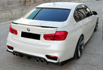 BMW řada 3 F30/F31 2012–2019 Zadní difuzor DPT V-1 (pro M3, lesklá černá) fotografie 2