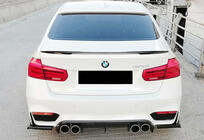 BMW řada 3 F30/F31 2012–2019 Zadní difuzor DPT V-1 (pro M3, lesklá černá) fotografie 5