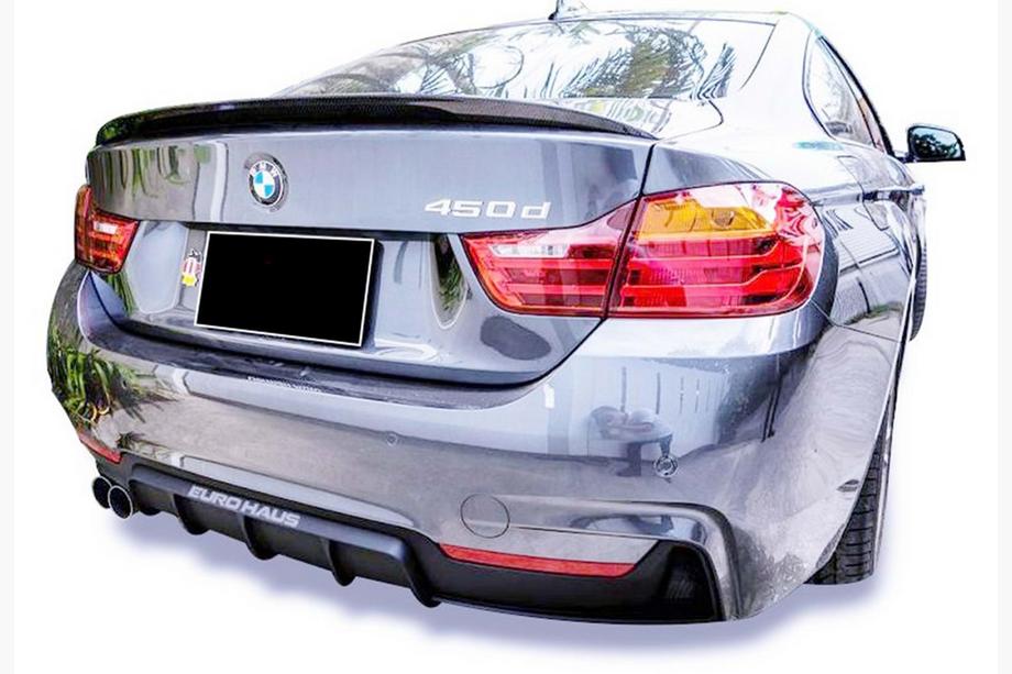 BMW řada 4 F32/F33/F36 2012–2020 Zadní difuzor DPT V-3 (pro M-Performans, Coupe, černý lesk) Image