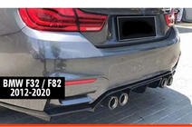 BMW řada 4 F32/F33/F36 2012–2020 Zadní difuzor DPT V-4 (pro M-4 Vorstainer, černý lesk) fotografie 1