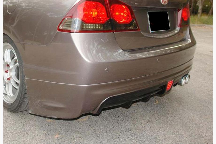 Honda Civic Sedan VIII 2006–2011 Zadní difuzor DPT V-2 (lesklá černá) Fotografie 1