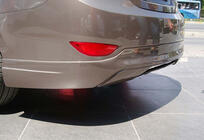 Hyundai Accent 2011–2017 Zadní difuzor DPT (černý lesk) fotografie 2