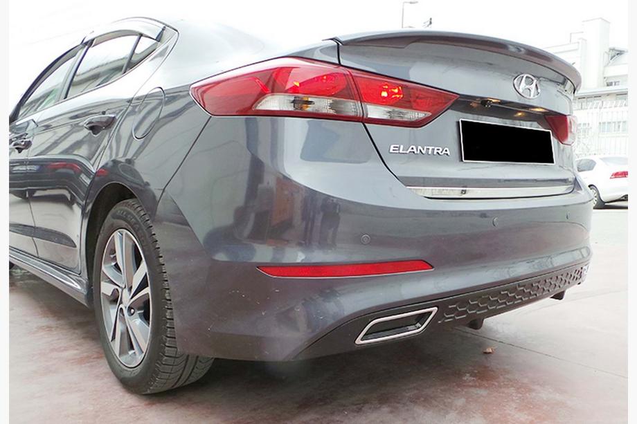 Hyundai Elantra (AD) 2015–2020 Zadní difuzor DPT V-2 (lesklá černá) Image