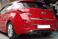 Hyundai I-30 2012–2017 Zadní difuzor DPT V-1 (lesklá černá) fotografie 2