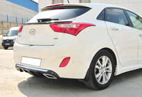 Hyundai I-30 2012–2017 Zadní difuzor DPT V-2 (lesklá černá) fotografie 2
