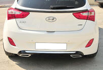 Hyundai I-30 2012–2017 Zadní difuzor DPT V-2 (lesklá černá) fotografie 3