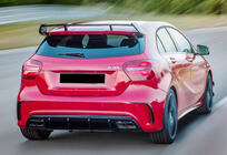 Mercedes A-class W176 2012–2018 Zadní difuzor DPT (pro AMG, černý lesk) fotografie 1