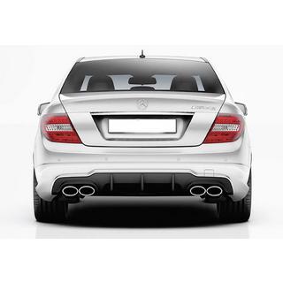 Zadní difuzor DPT (2011-2014, pro AMG SD, černý lesk) Mercedes C-class W204 2007–2015 fotografie 3