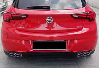 Opel Astra K 2016–2021 Zadní difuzor DPT V-1 (HB, černý lesk) fotografie 1