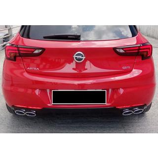 Zadní difuzor DPT V-1 (HB, černý lesk) Opel Astra K 2016–2021 fotografie 1