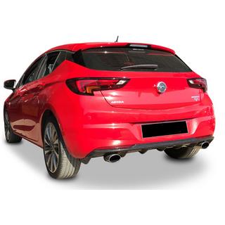 Zadní difuzor DPT V-3 (HB, černý lesk) Opel Astra K 2016–2021