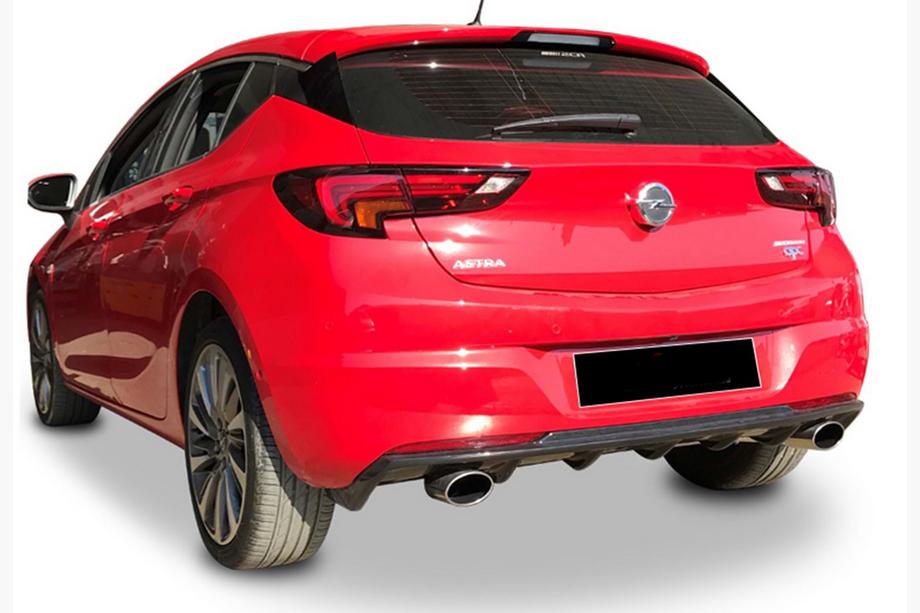 Opel Astra K 2016–2021 Zadní difuzor DPT V-3 (HB, černý lesk) Image
