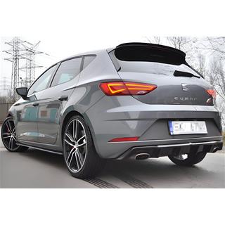 Zadní difuzor DPT V-1 (2017-2020, černý lesk) Seat Leon 2013–2020